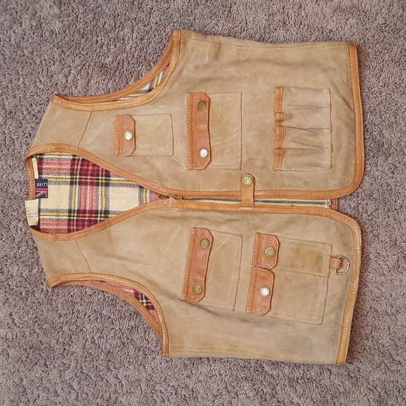 Vintage Brittania Leather Bird Hunting Vest - Picture 1 of 5